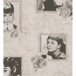 Papel pintado Audrey Hepburn Stamps 453887