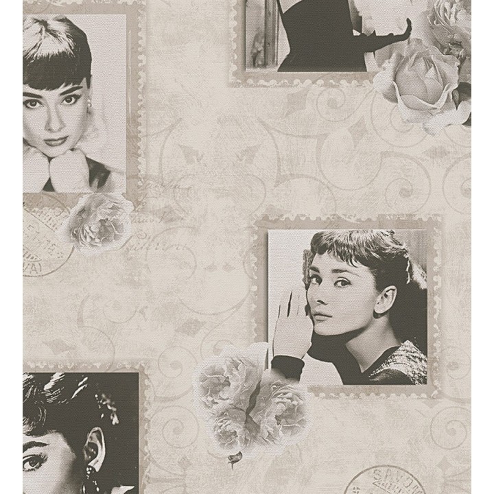 Papel pintado collage de Audrey Hepburn - Audrey Hepburn Stamps 453887