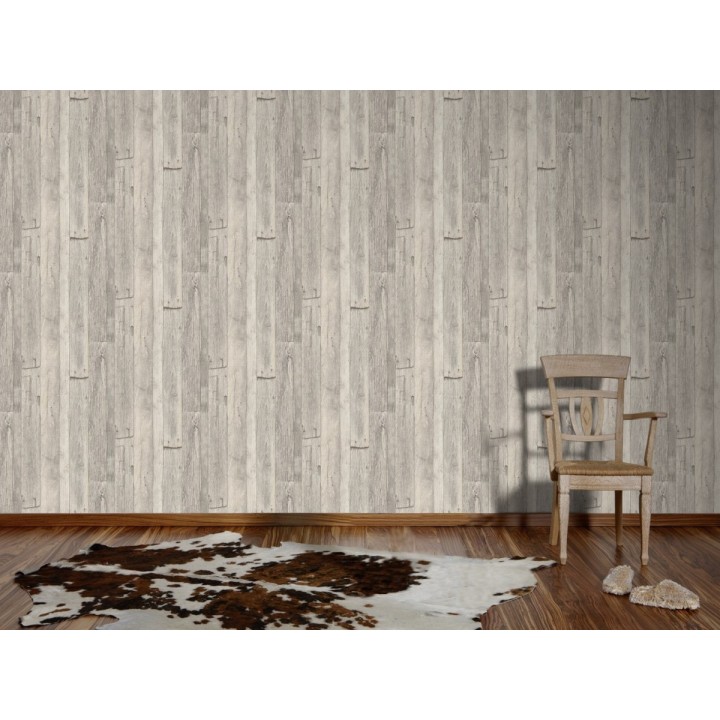 Papel pintado listones de madera rural - Solamar 453901