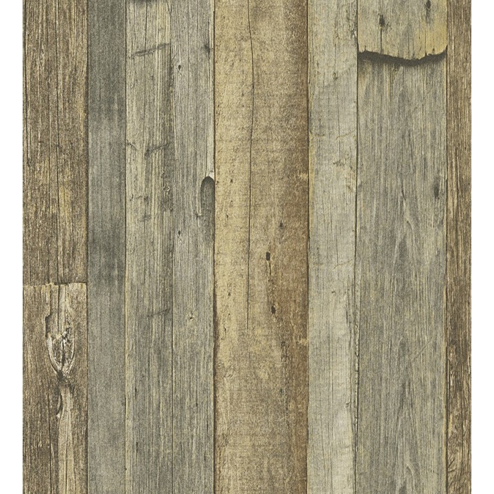 Papel pintado listones de madera rural - Solamar 453903