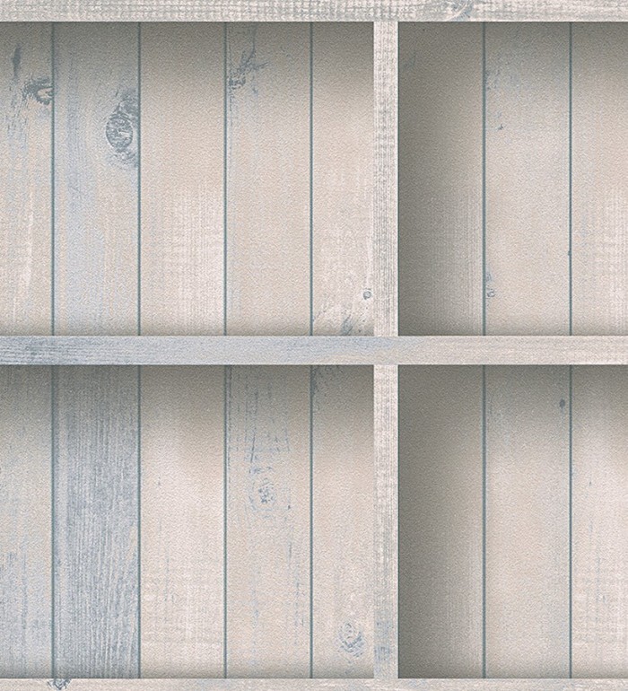 Papel pintado estantería de madera estilo nórdico - Belay 453909