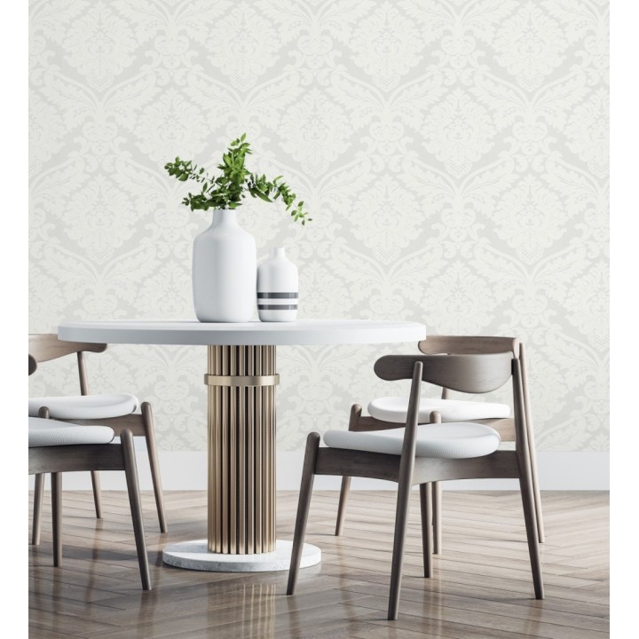 Papel pintado damasco moderno con volutas - Senso 454010