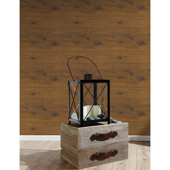 Papel pintado imitación madera natural con nudos - Toranda 454765