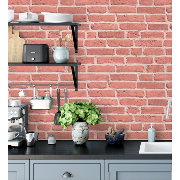 Papel pintado muro de ladrillo industrial - Detroit 454799