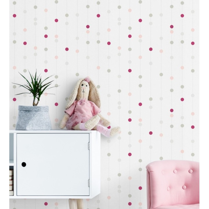 Papel pintado círculos hilados modernos - Yoko 455171