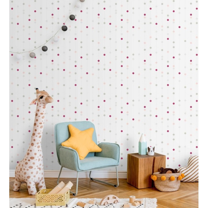 Papel pintado círculos hilados modernos - Yoko 455171