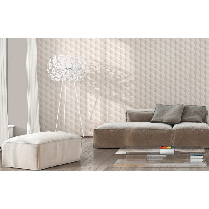 Papel pintado cubos 3D geométricos - Fraser 455224