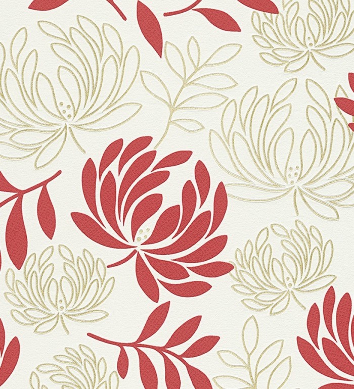 Papel pintado de círculos entrelazados estilo Retro - Oralia 455619