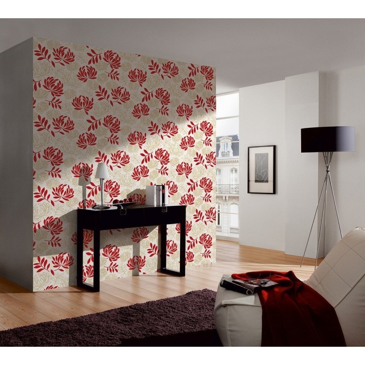 Papel pintado de círculos entrelazados estilo Retro - Oralia 455619