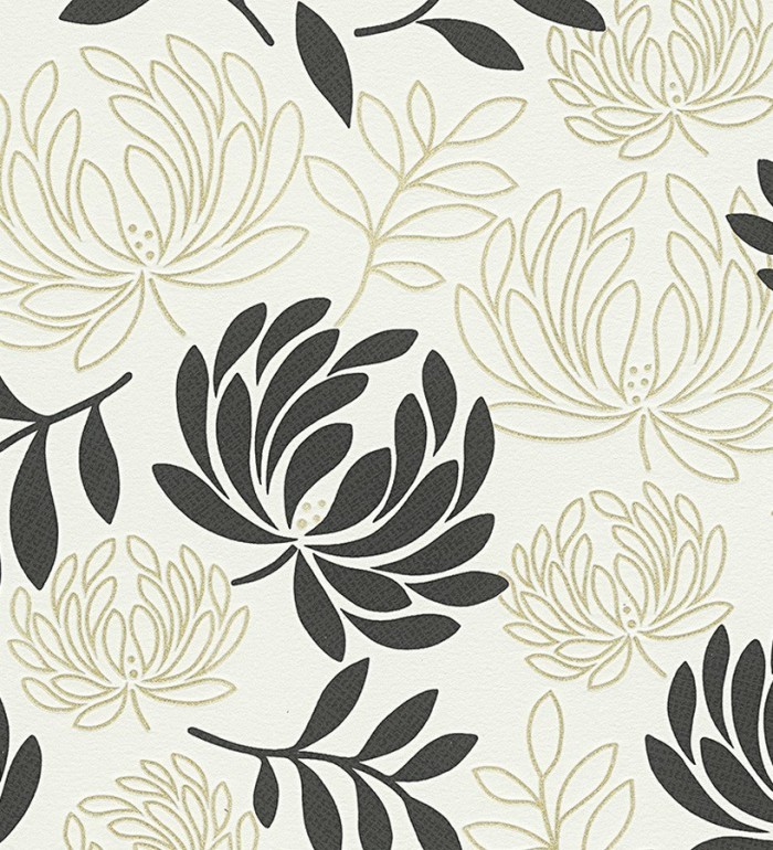 Papel pintado de círculos entrelazados estilo Retro - Oralia 455621