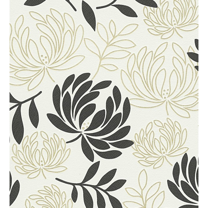 Papel pintado de círculos entrelazados estilo Retro - Oralia 455621