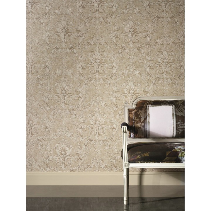 Papel pintado damasco Shabby Chic clásico - Eraldo 455812