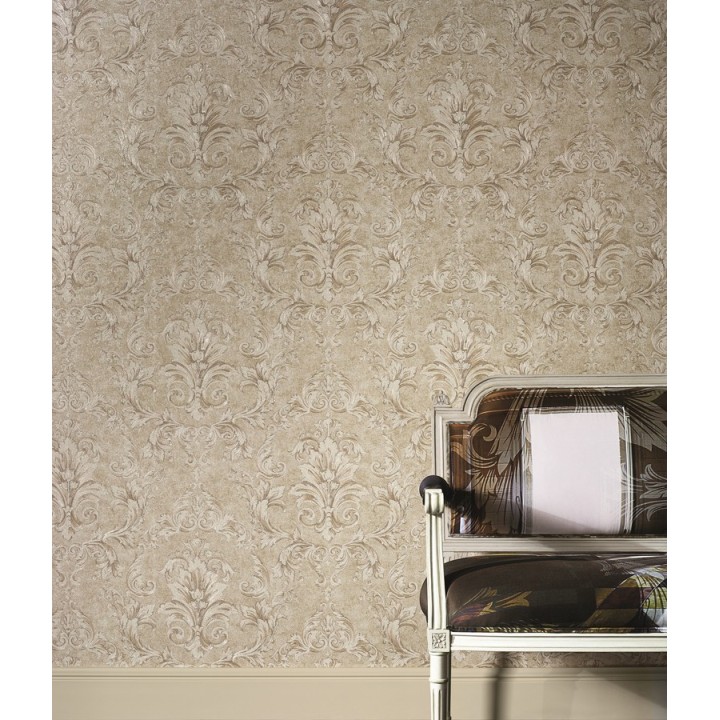 Papel pintado damasco Shabby Chic clásico - Eraldo 455812