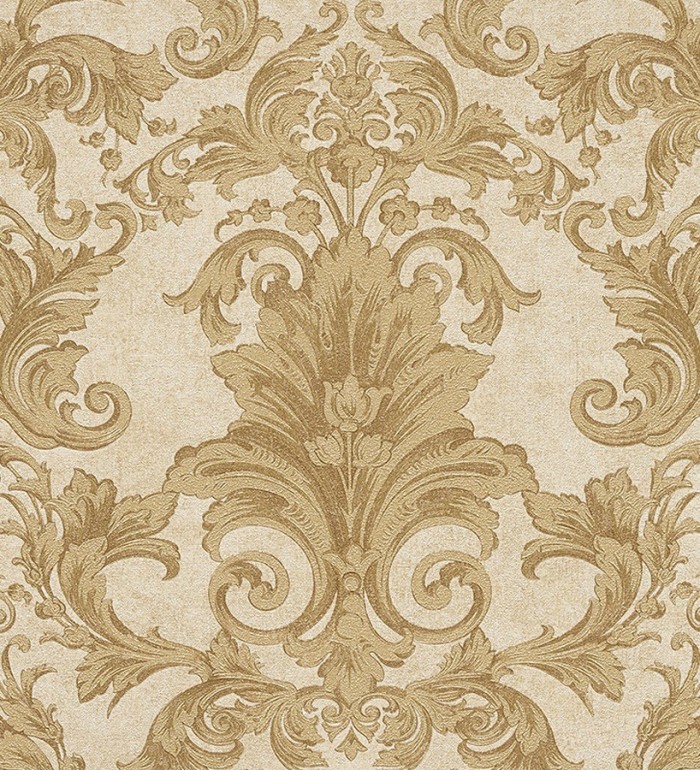 Papel pintado damasco floral clásico - Sacchetti 455820