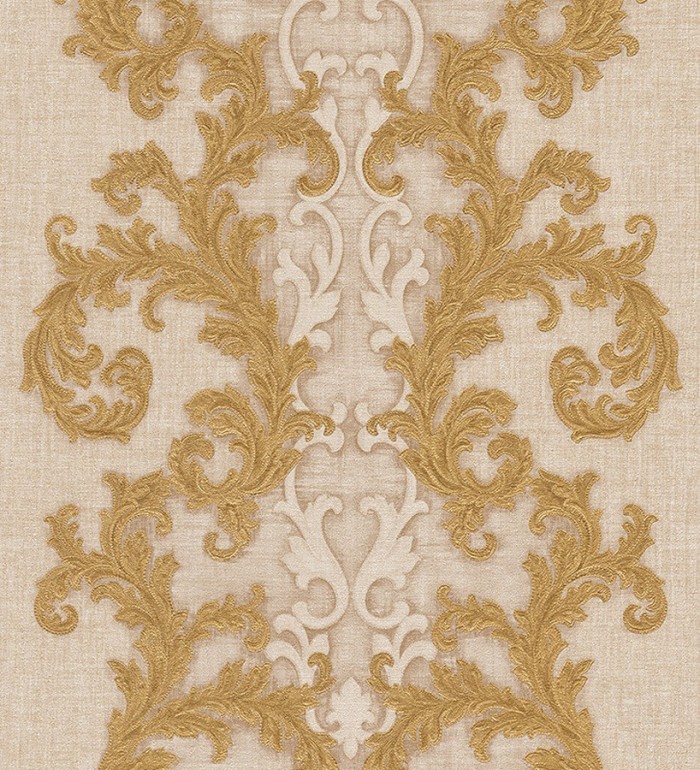 Papel pintado volutas clásicas verticales - Palermo 455845