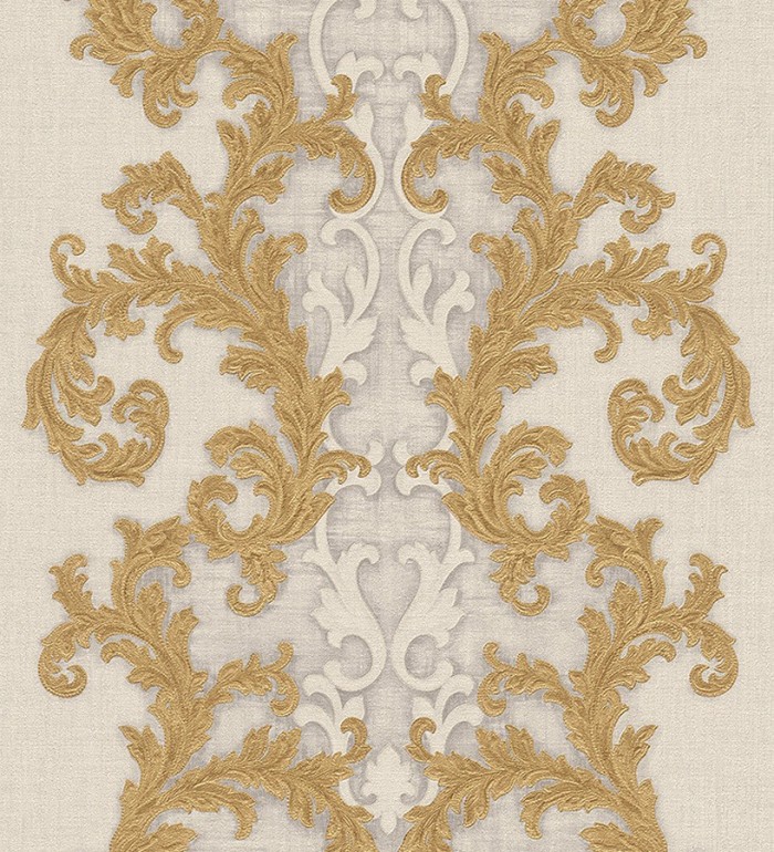 Papel pintado volutas clásicas verticales - Palermo 455846