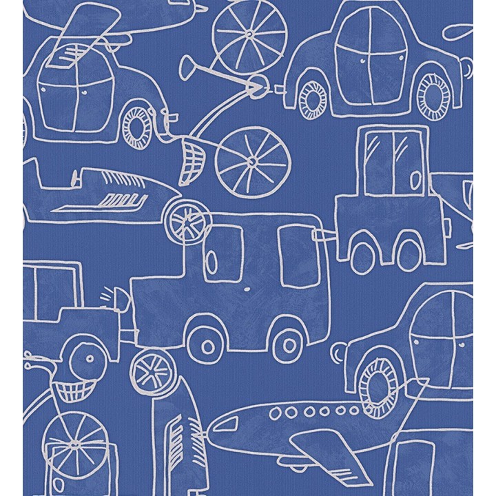Papel pintado aviones y coches infantiles - Automotive 455929