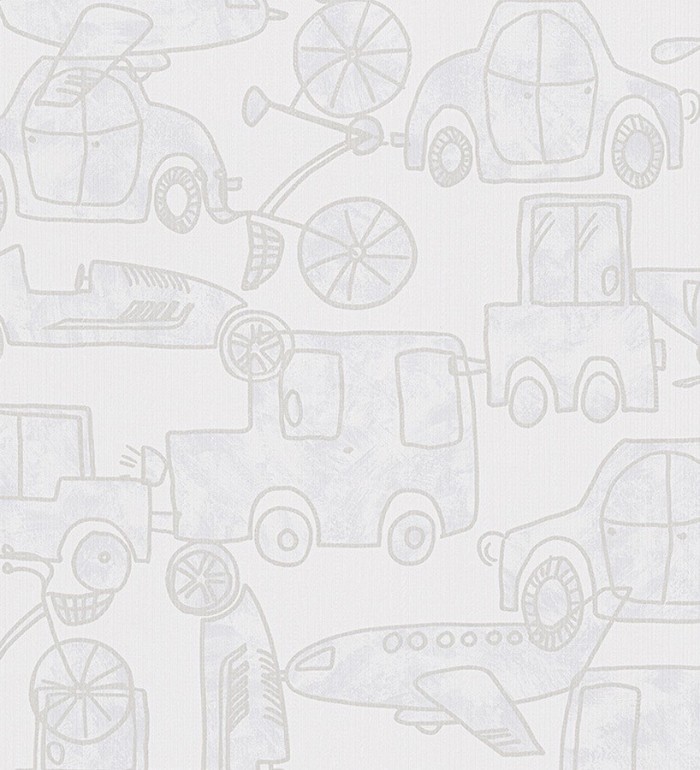 Papel pintado aviones y coches infantiles - Automotive 455930