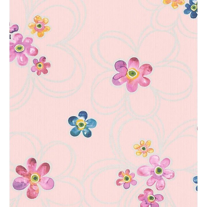 Papel pintado flores coquetas para niñas - Cristina 455933