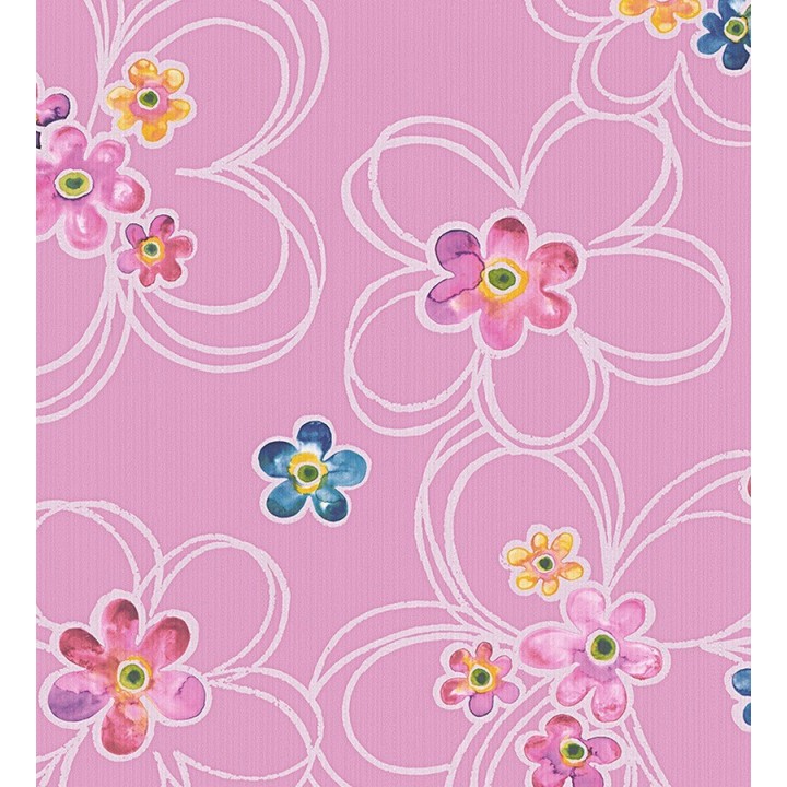 Papel pintado flores coquetas para niñas - Cristina 455934