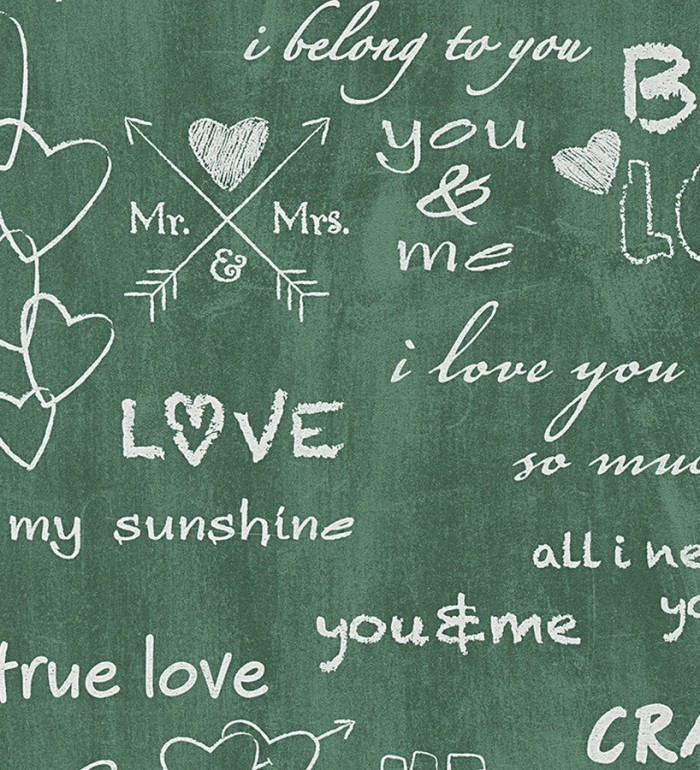 Papel pintado letras y mensajes en pizarra - Flavors 455935