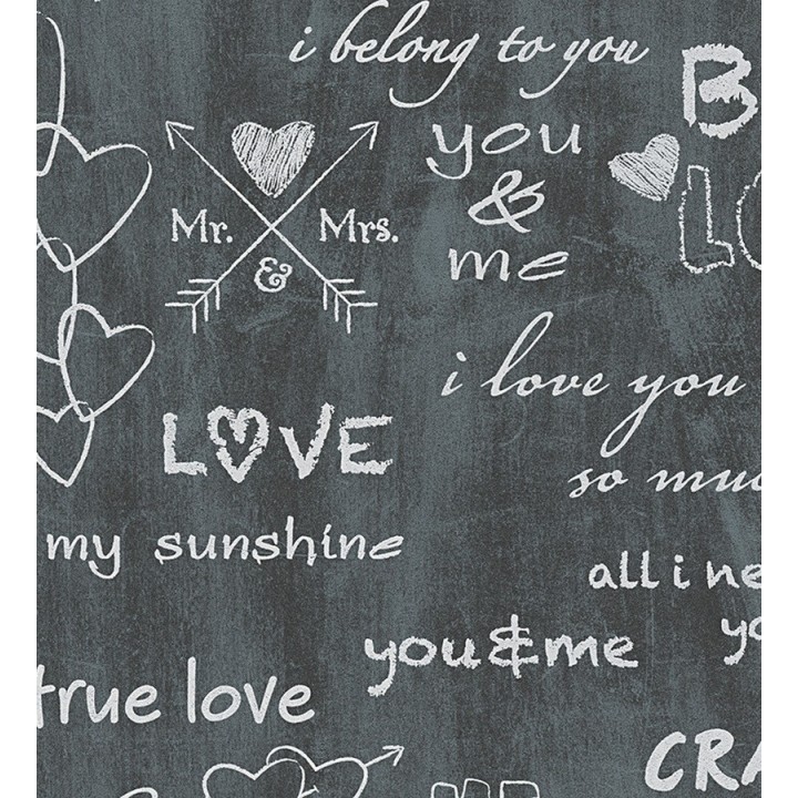 Papel pintado letras y mensajes en pizarra - Flavors 455936