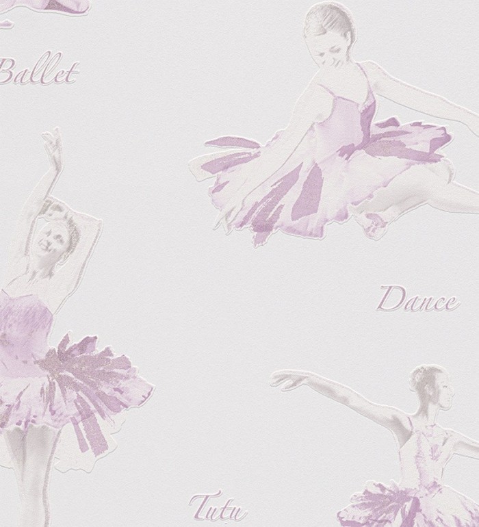 Papel pintado juvenil bailarinas románticas - Le Tutu 455947