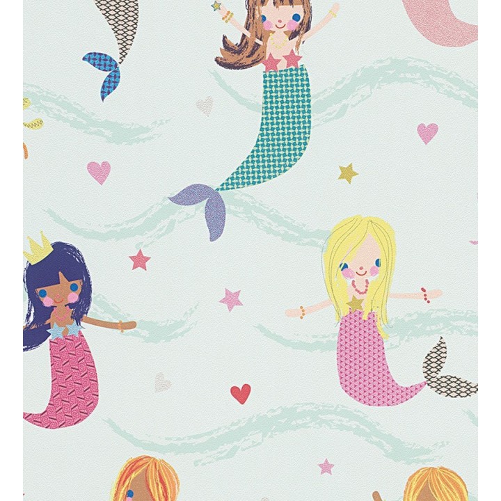 Papel pintado sirenitas infantiles - Sirens Kingdom 455951