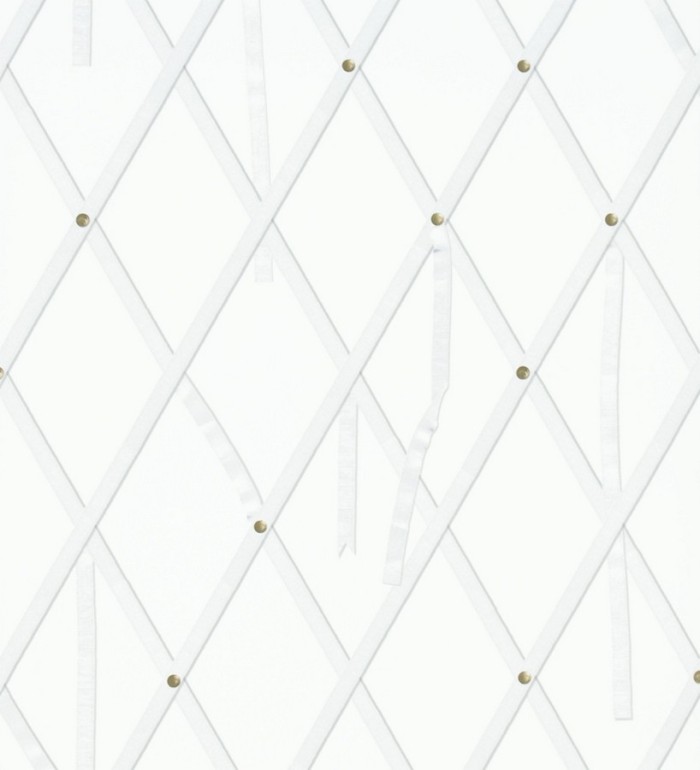 Papel pintado ornamental de rombos con lazos - Batlló 563843