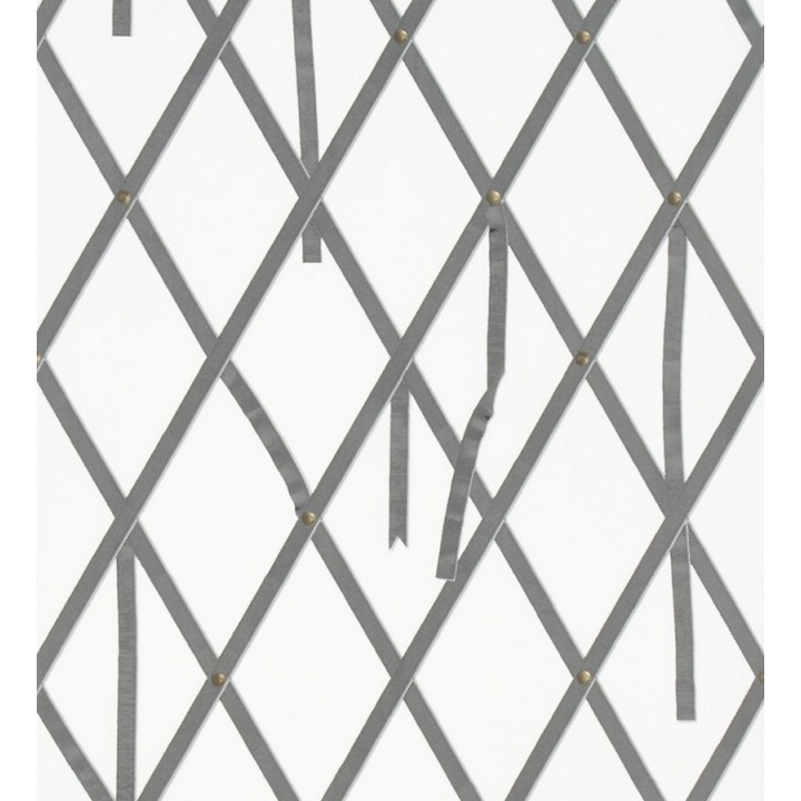 Papel pintado ornamental de rombos con lazos - Batlló 563844