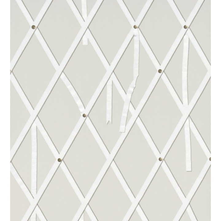 Papel pintado ornamental de rombos con lazos - Batlló 563847