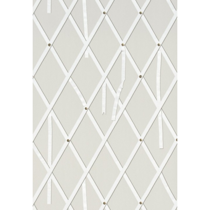 Papel pintado ornamental de rombos con lazos - Batlló 563847