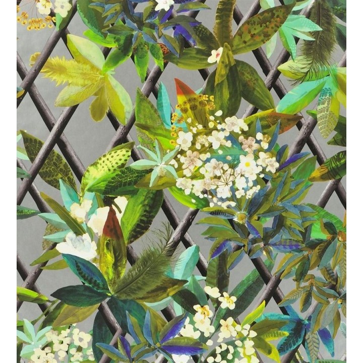 Papel pintado enredadera de hojas y flores - Anouk 563927