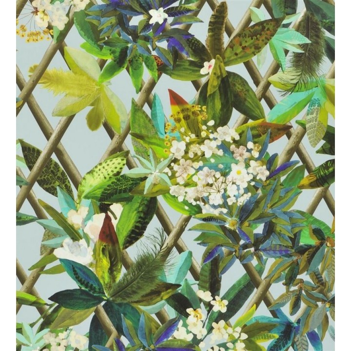 Papel pintado enredadera de hojas y flores - Anouk 563931