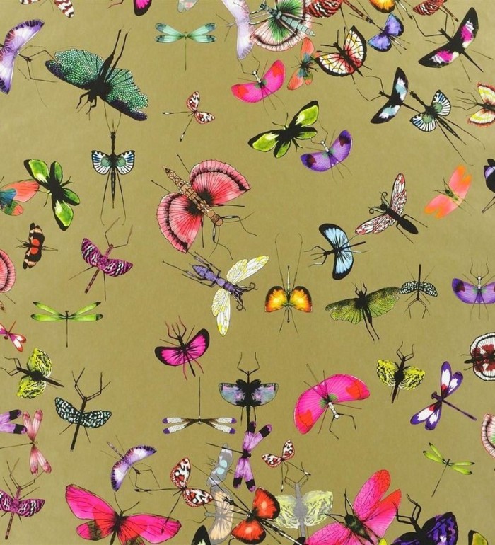 Papel pintado insectos y mariposas románticos - Somerset 563964