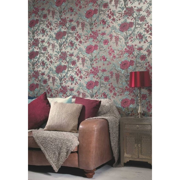 Papel pintado flores románticas inglesas - Amber 564430