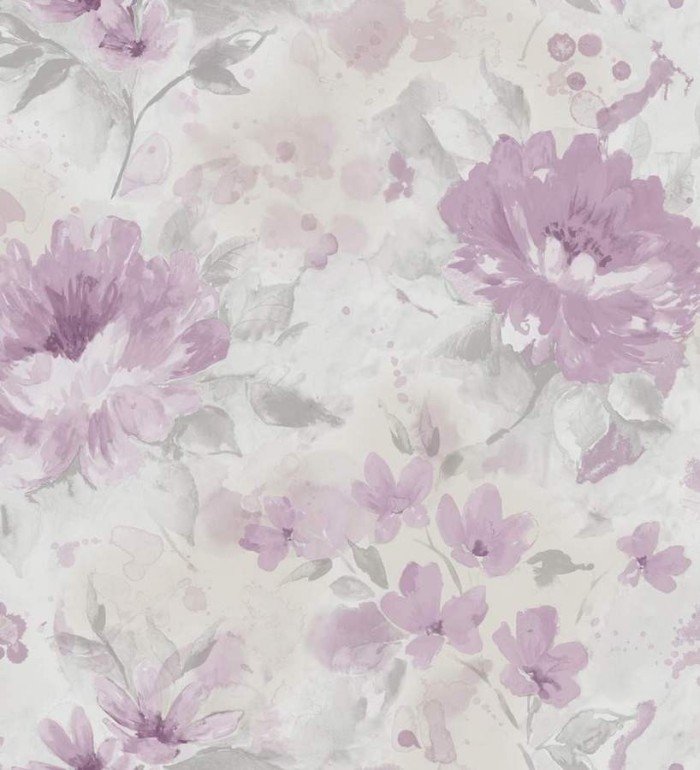 Papel pintado peonías románticas de acuarela - Luzia 564440