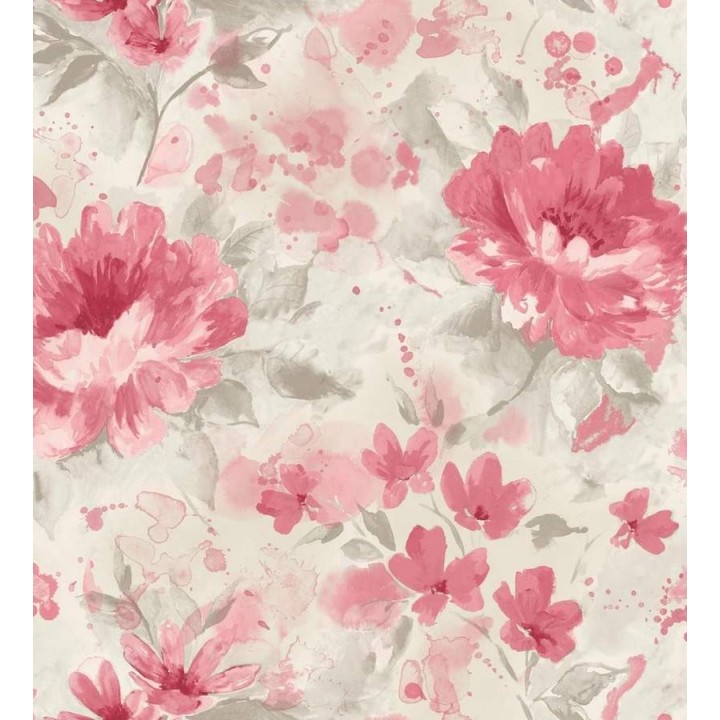 Papel pintado peonías románticas de acuarela - Luzia 564441