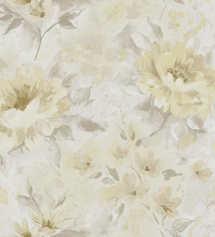 Papel pintado peonías románticas de acuarela - Luzia 564442