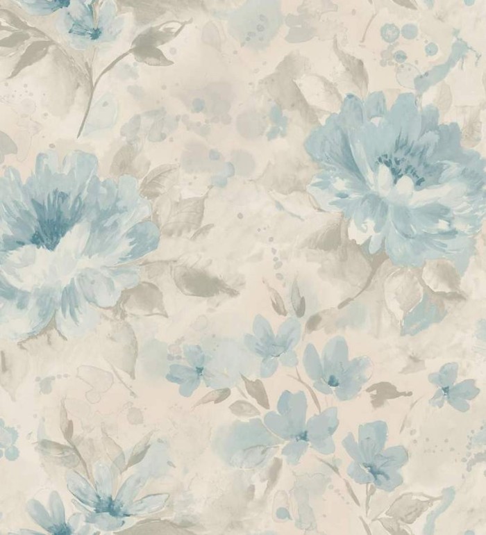 Papel pintado peonías románticas de acuarela - Luzia 564443