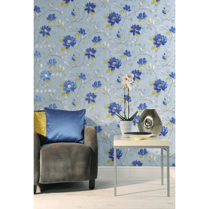 Papel pintado flores artísticas estilo japonés - Masami 564479