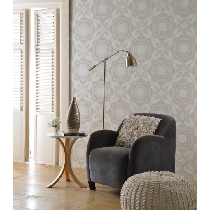 Papel pintado flores grandes modernas retro - Bandar 564486