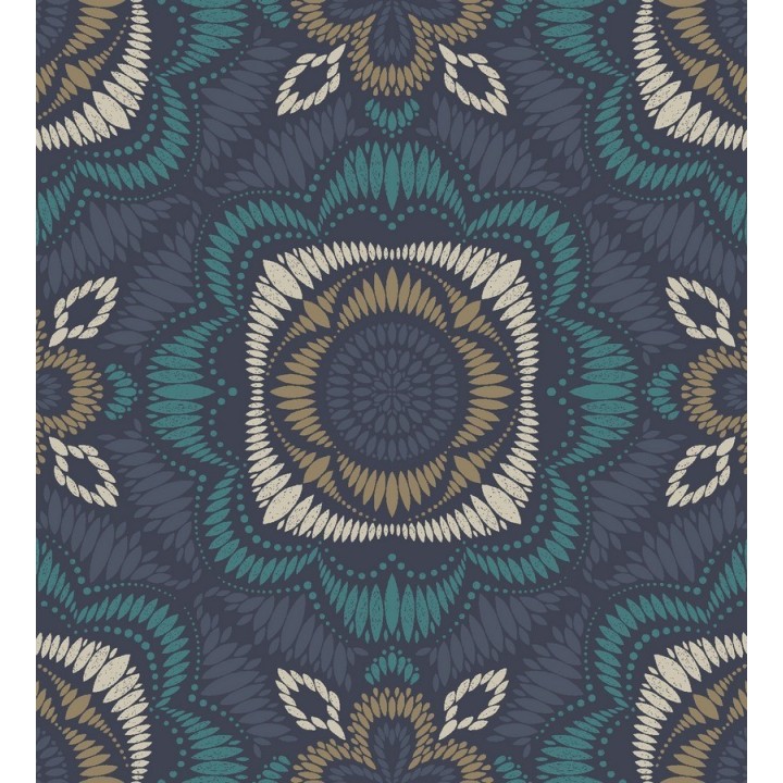 Papel pintado flores grandes modernas retro - Bandar 564487