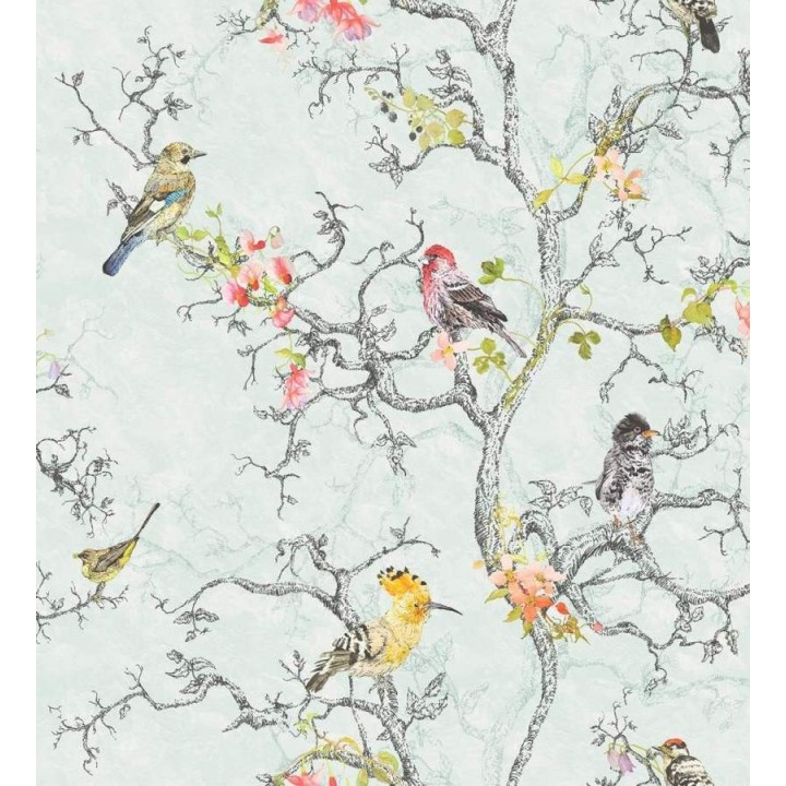 Papel pintado pájaros románticos - Sharon 564491
