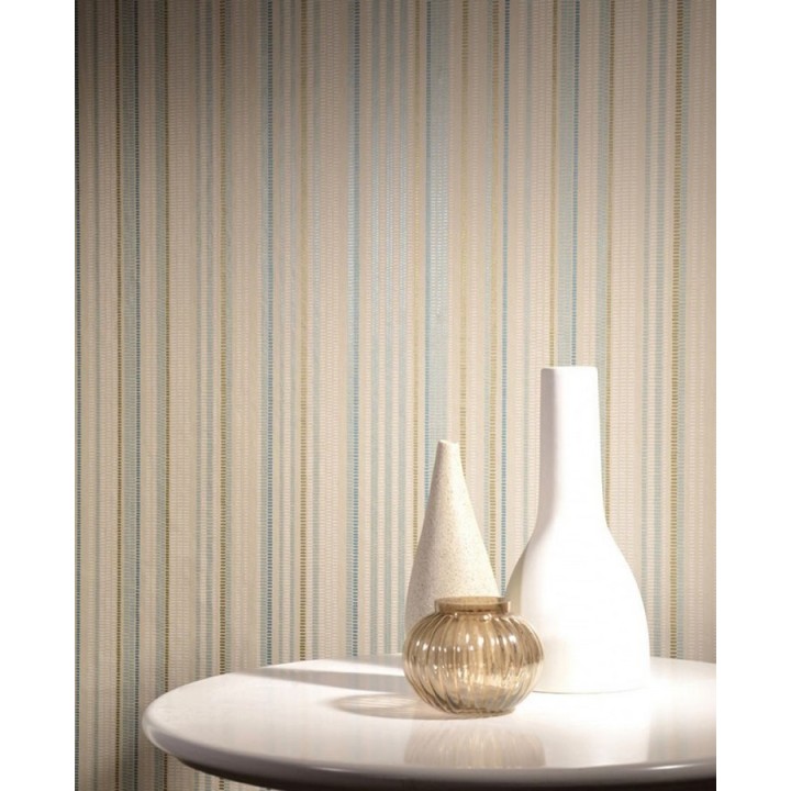 Papel pintado rayas de pequeños óvalos - Raya Mon Amour 564494