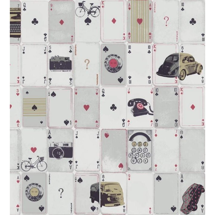 Papel pintado juego de cartas vintage - Poker Vintage 564507