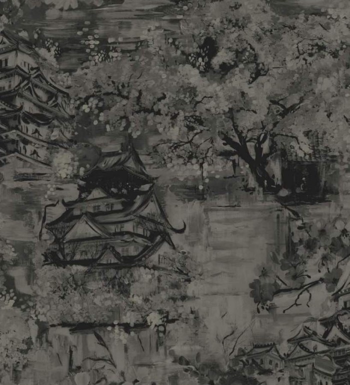 Papel pintado iconos orientales de acuarela - Mihoko 564517