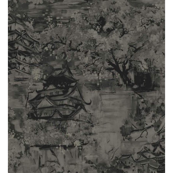 Papel pintado iconos orientales de acuarela - Mihoko 564517