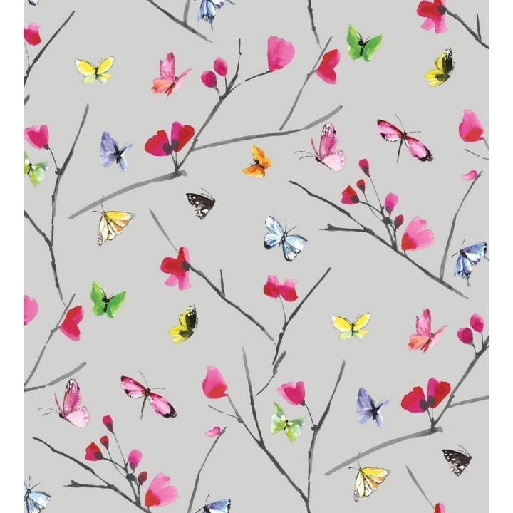 Papel pintado naturaleza de mariposas pequeñas de acuarela - Lizren 564536