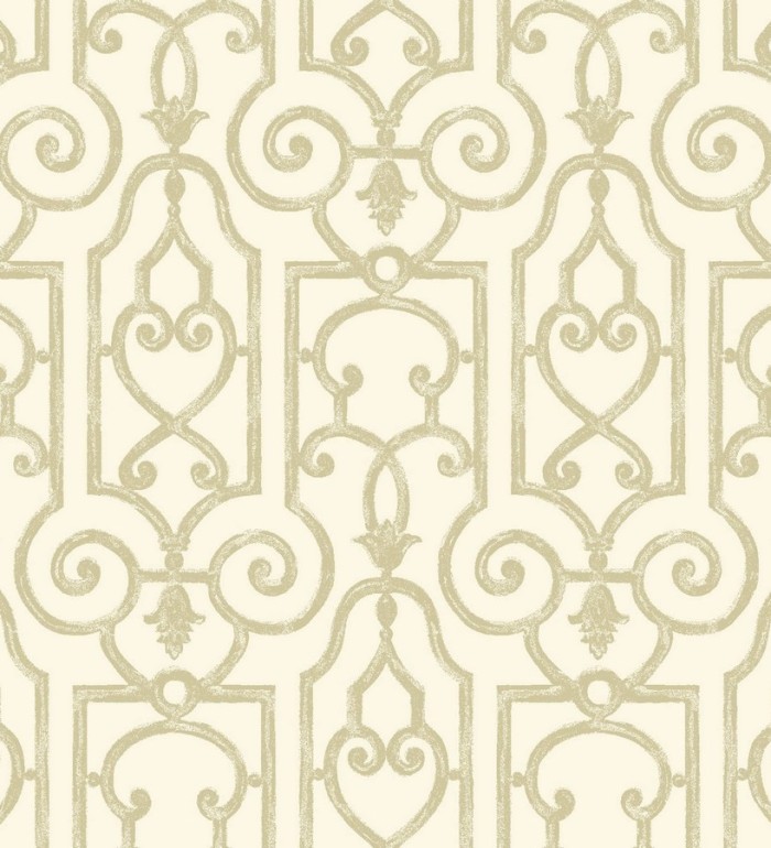 Papel pintado ornamental clásico Shabby Chic - Febre 564540